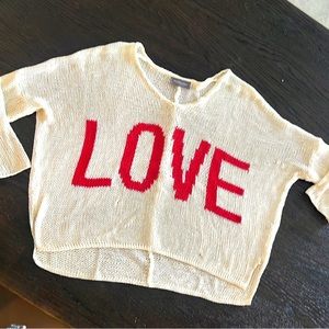 LOVE Wooden Ships Sweater